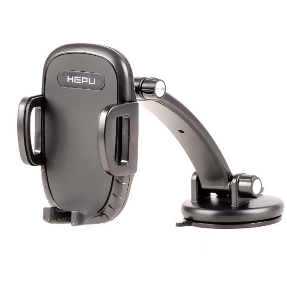 Hepu HP-A26 Uzun Kollu Araç İçi Telefon Tutucu – Vantuz Tabanlı + Torpido ve Cam Uyumlu