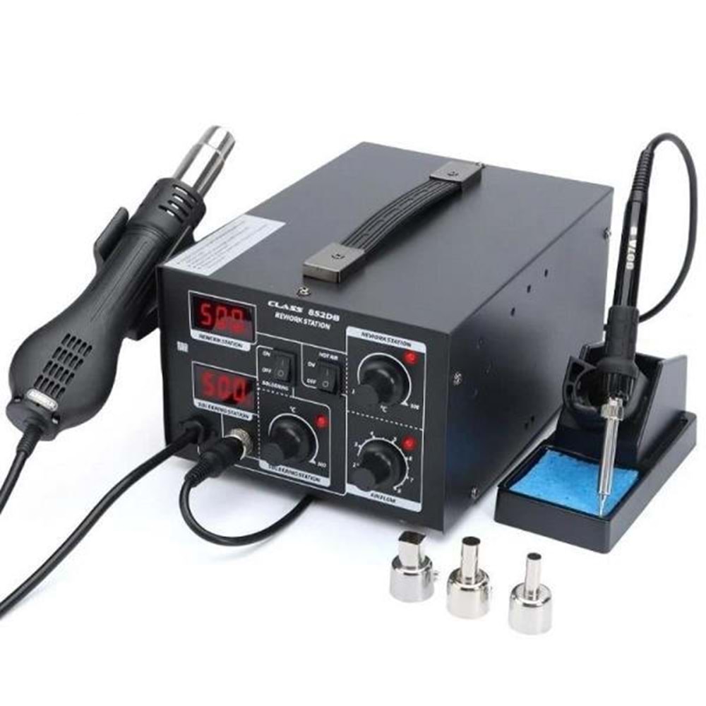 Class 852DB Sıcak Hava İstasyonu ve Lehimleme Havya Seti