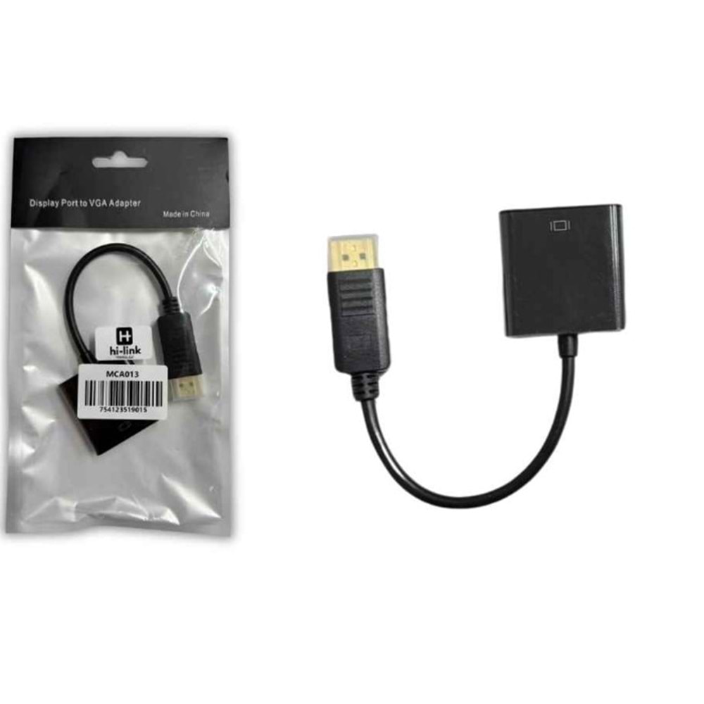Hi-Link MCA013 Display Port to Vga Kablo
