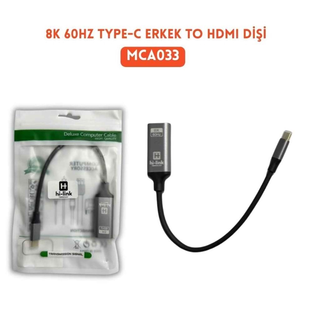 Hi-Link MCA033 8K 60Hz Usb to Hdmi Dişi Çevirici