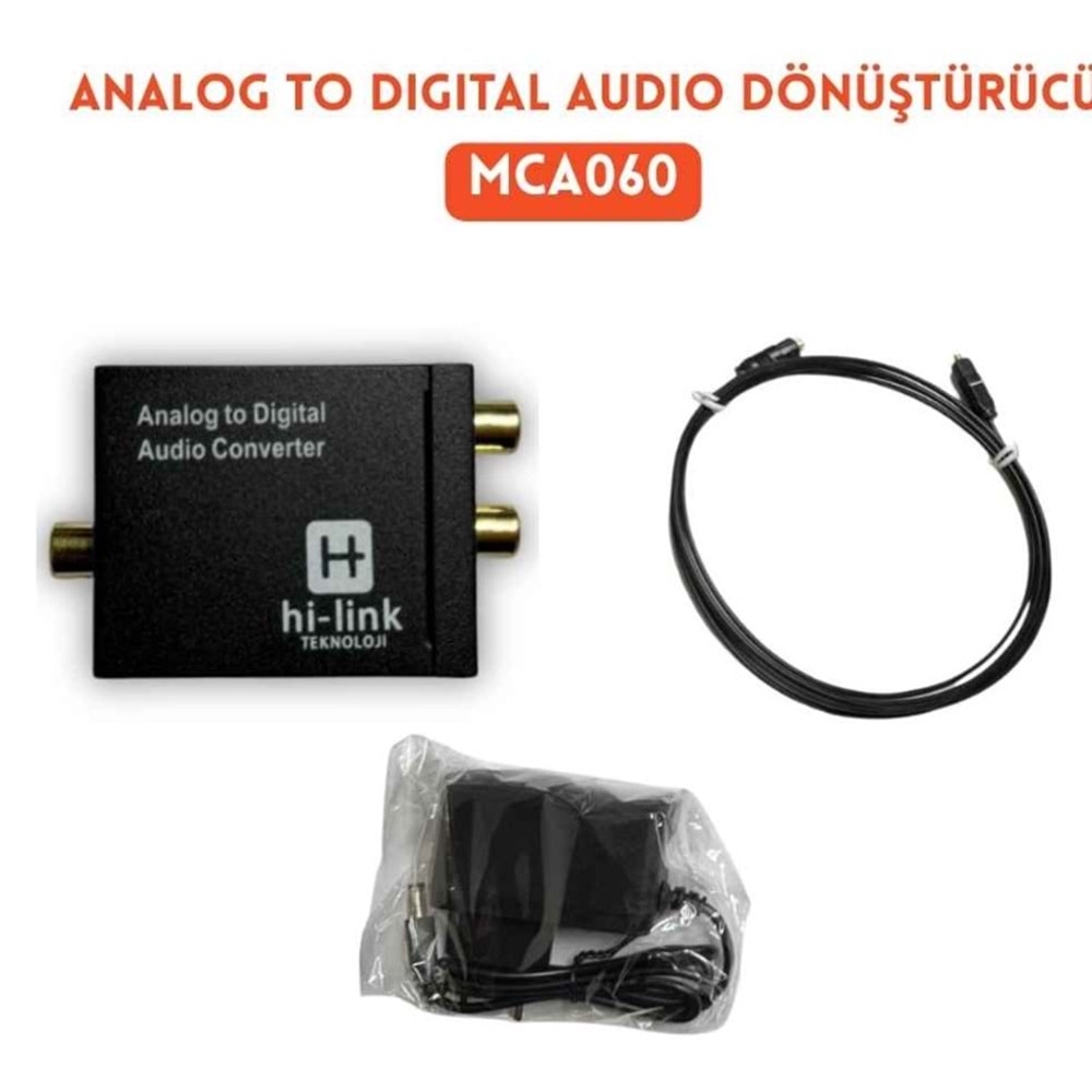 Hi-Link MCA060 RCA to Optik Çevirici