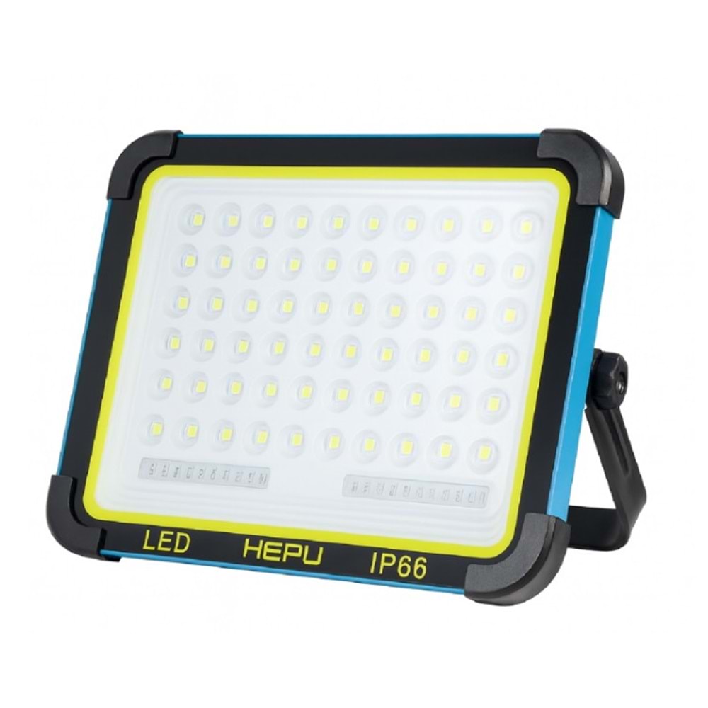 Hepu HP-L35 Güneş Enerjili Taşınabilir LED Çalışma Lambası – 150W Güç, 336 LED, IP66, Solar + USB Şarjlı, Mıknatıslı Taban