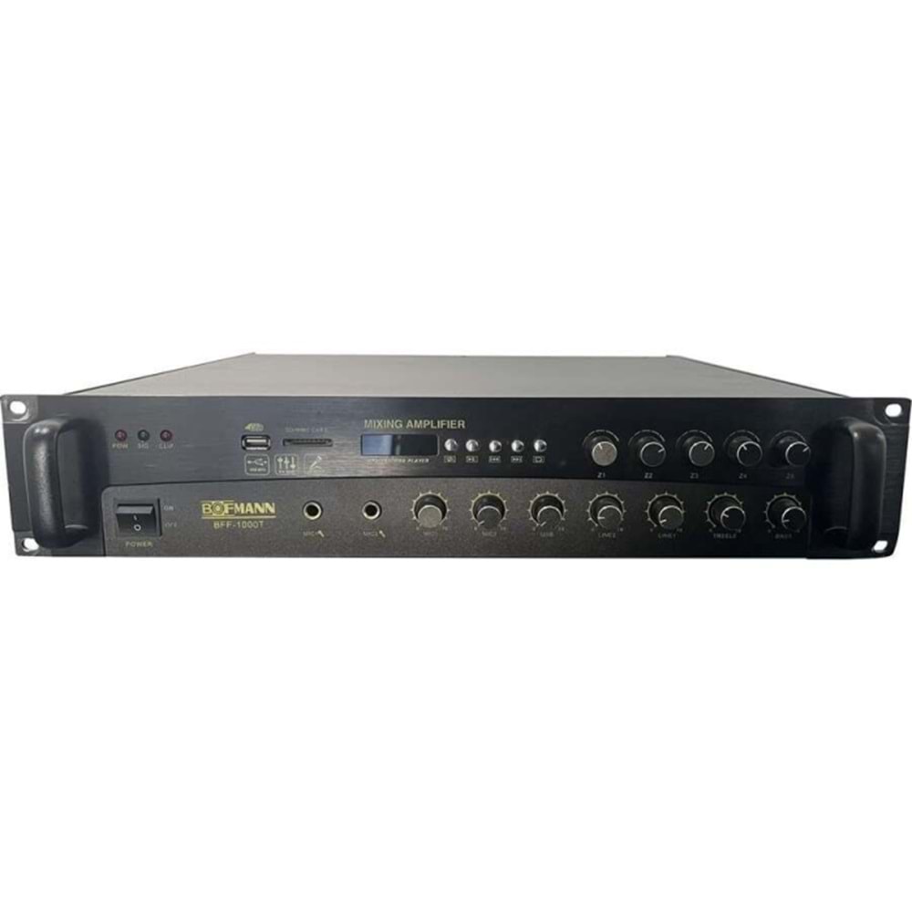 Bofmann BF-1005T 1000 Watt Hat Trafolu 5 Bölgeli Mikser Amfi