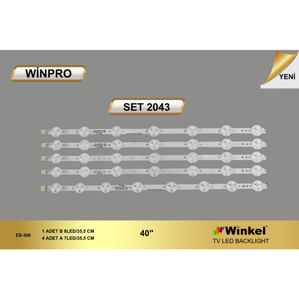 Winpro SET-2043 Vestel Tv Led Takımı 5 Parça
