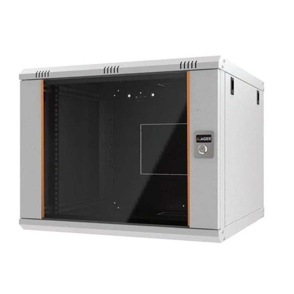 Ager AG-AN16U6060B1-CBAA-A-M1 Montajlı Agena Serisi Dikili Tip Kabinet (Ön Cıtalı Cam/C- S1 Beyaz+ Teker Takımı