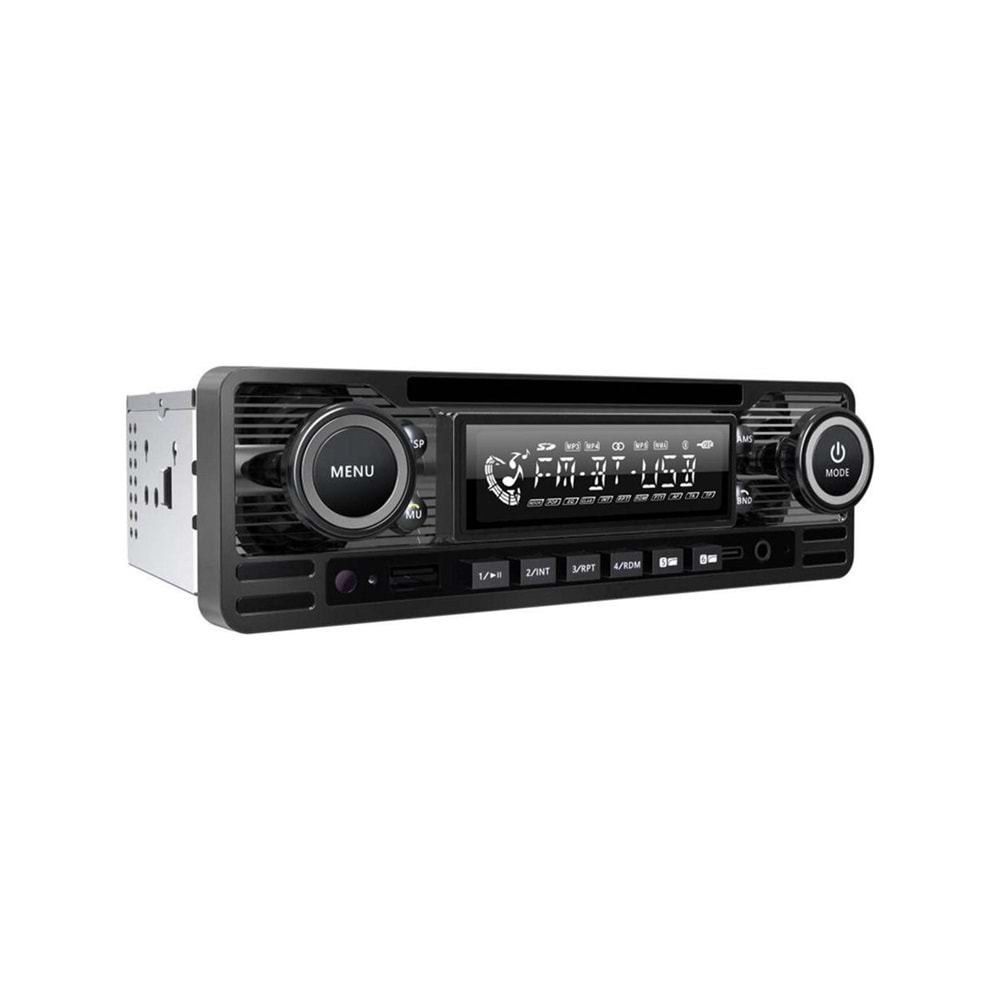 Soundmax SX-MX65CL Oto Teyp 4 x 50 Watt Bluetooth USB Type-C Fm Aux 7 Renk Ekranlı