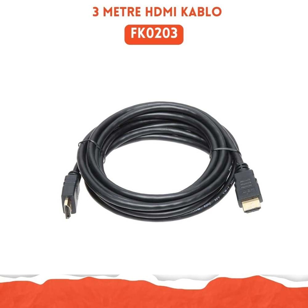 Hi-Link FK0203 3 Metre Hdmı Kablo