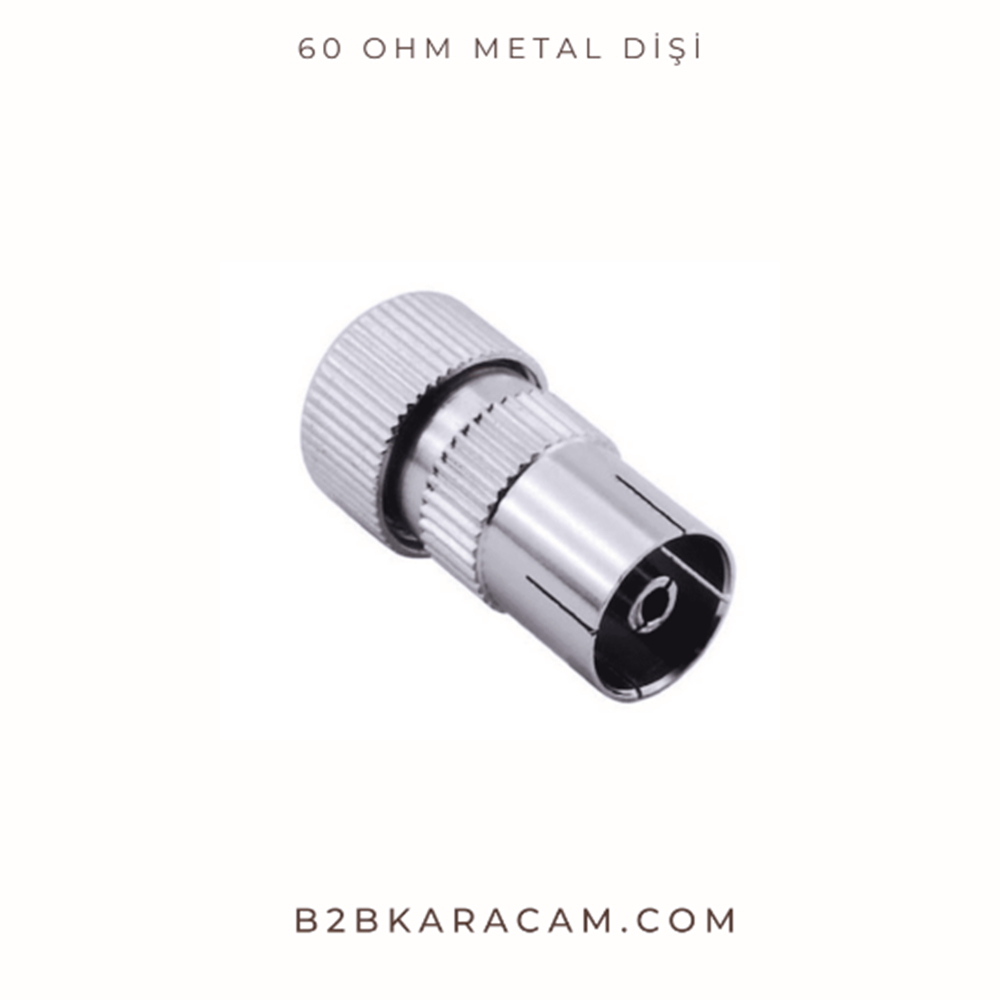 Forline F0125 Anten Metal Dişi Fişi 60 Ohm