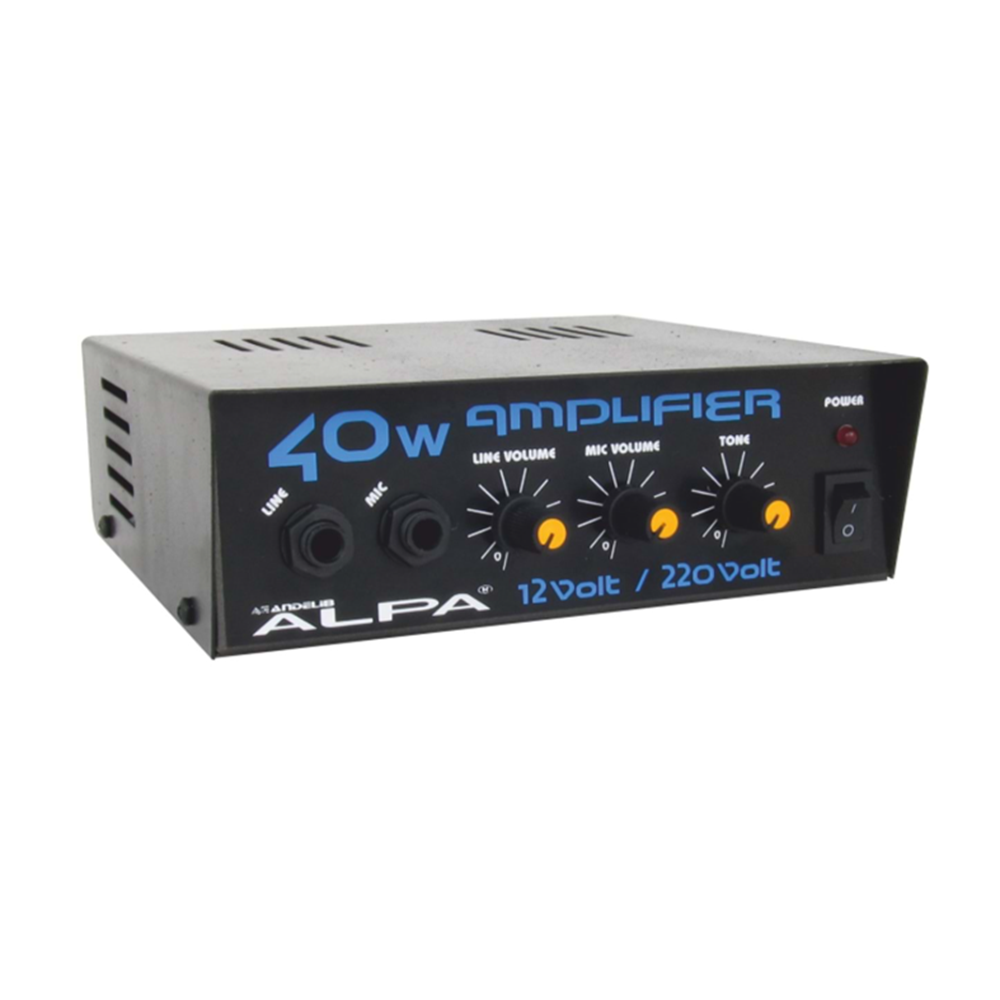 Alpa AN34 40W Pazarcı Anfisi (220V Besleme / V 4-8 ohm)