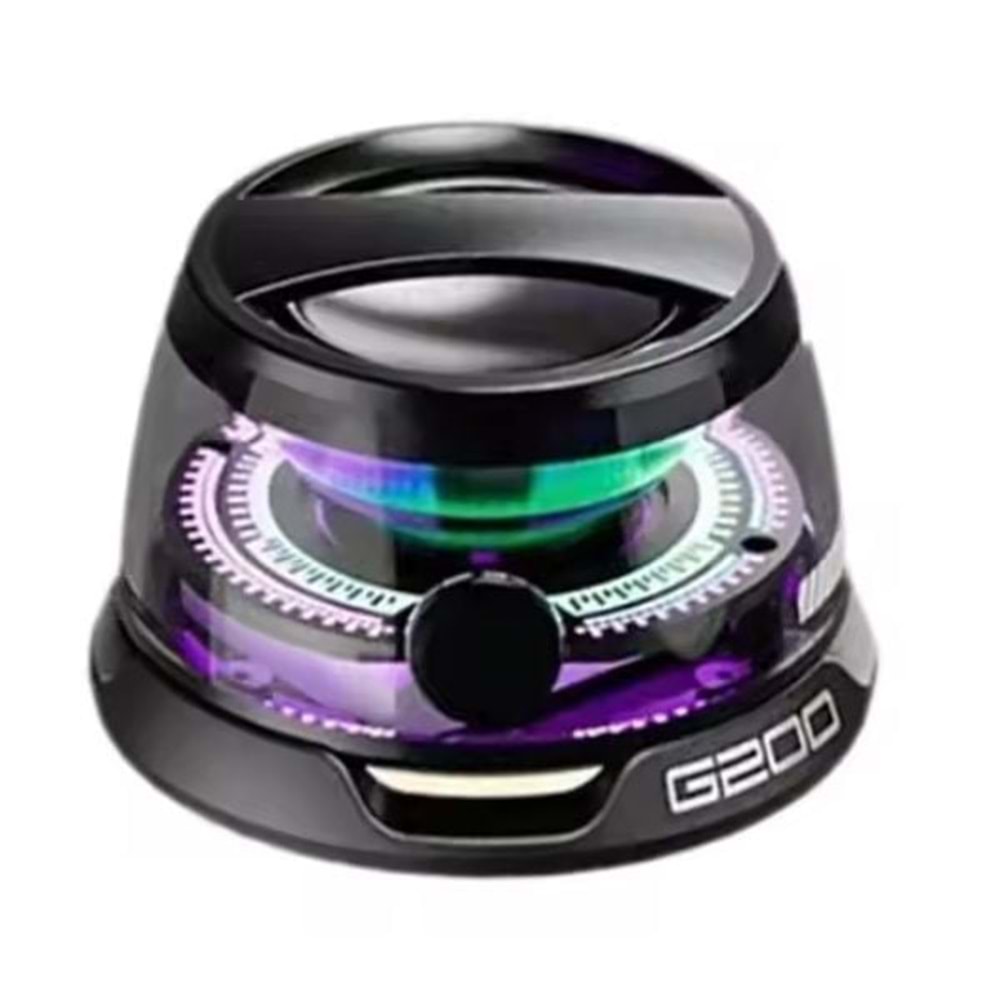 Cepini G200 Mıknatıslı Android Telefon Standı 5W Mini Rgb Ses Bombası Bluetooth Speaker