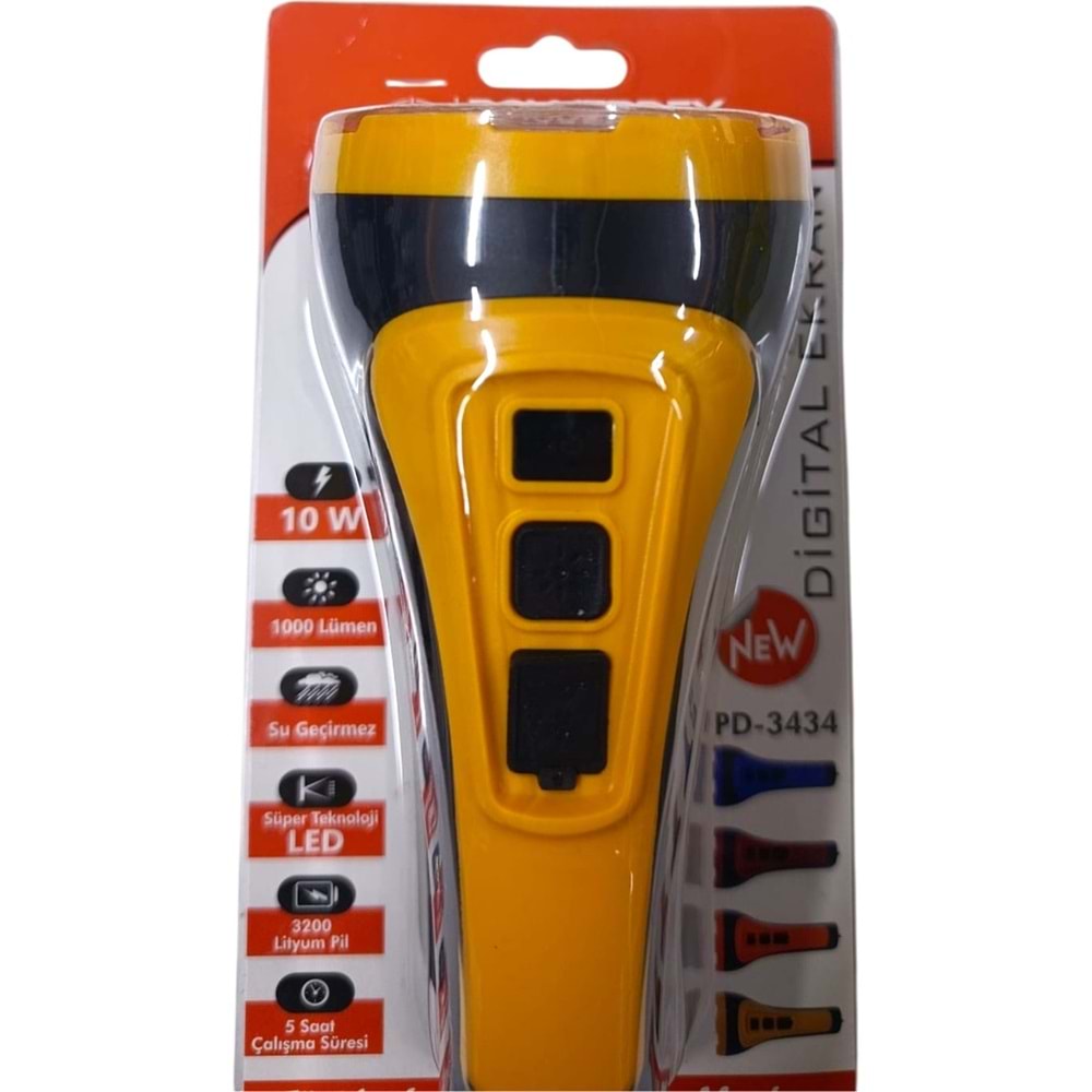 Powerdex PD-3434 Profesyonel El Feneri