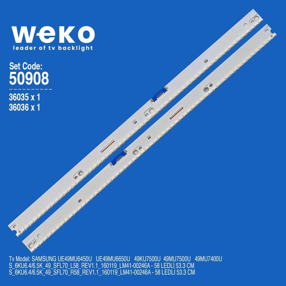 Weko Wkset-5908 36035X1 36036X1 Samsung 49
