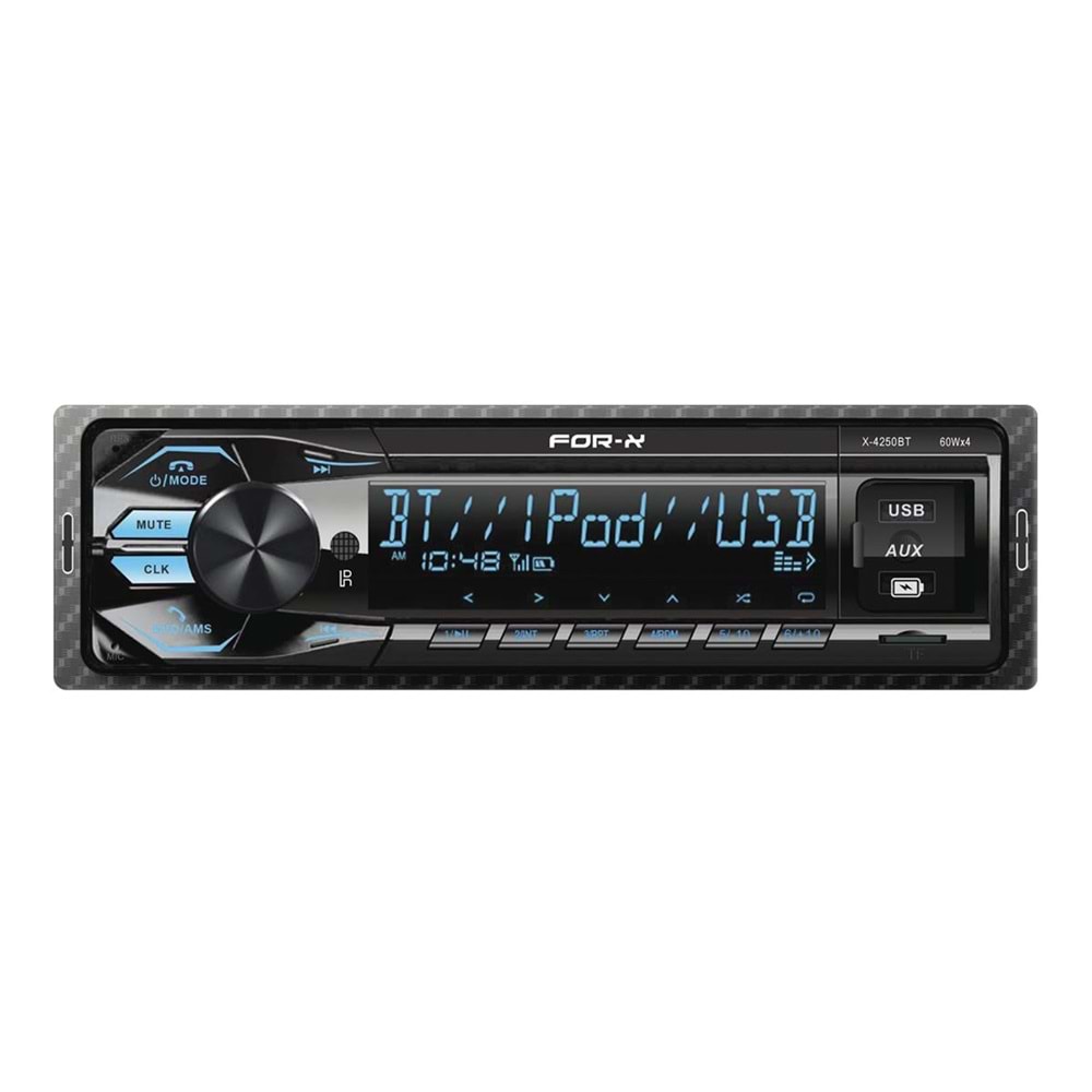 For-X X-4250BT App Control BT+Usb+4x50 Watt Oto Teyp