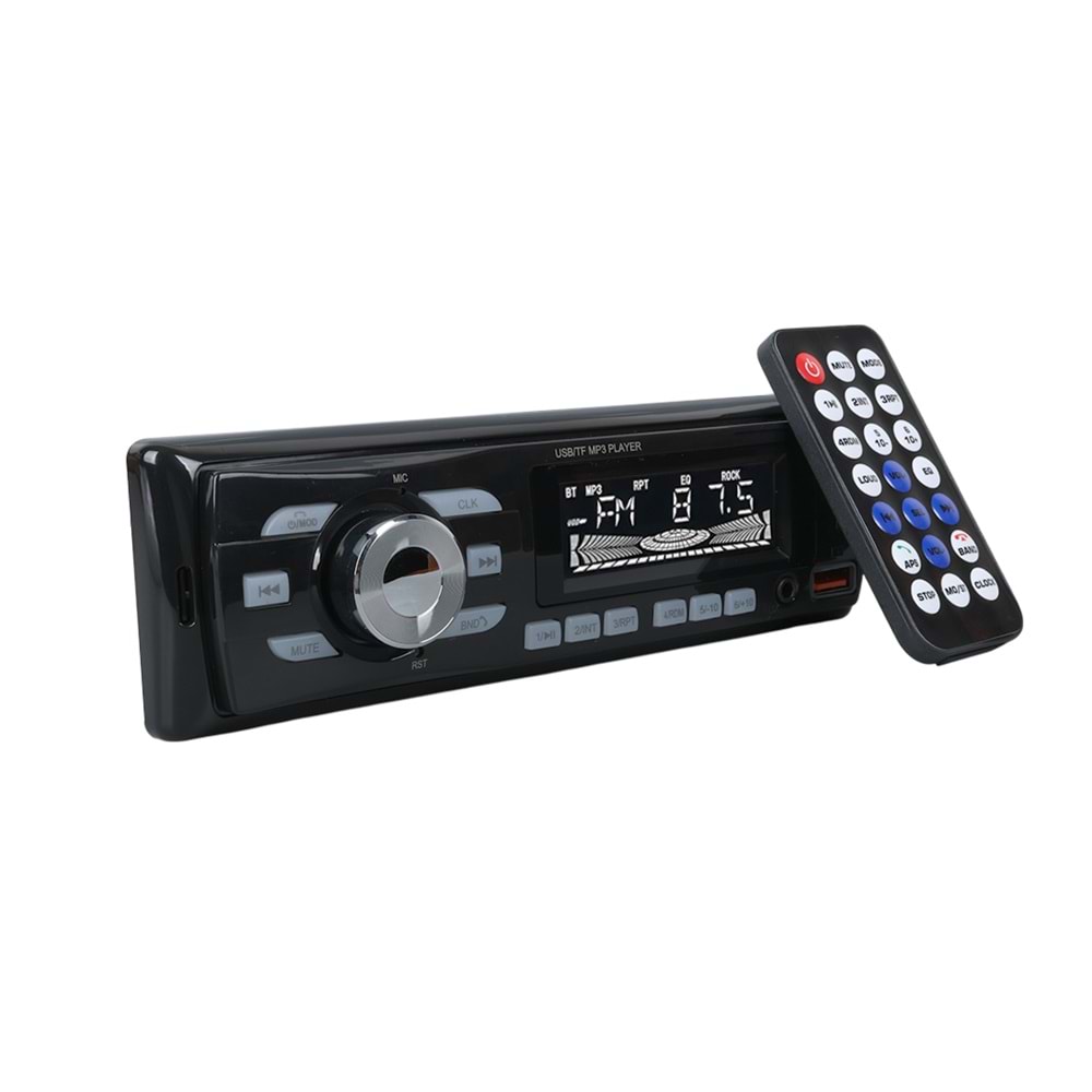 Carstar CS-930 Çift USB/SD/FM/AUX/Bluetooth 4X60 Watt Kumandalı Oto Teyp