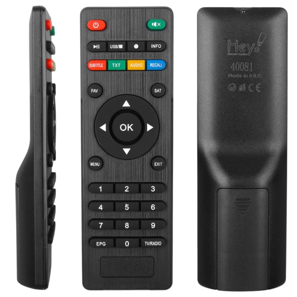 Magbox 40081 Vip Full HD Hometech HD Epg - Tv/Radio Tuşlu Uydu Alıcı Kumandası