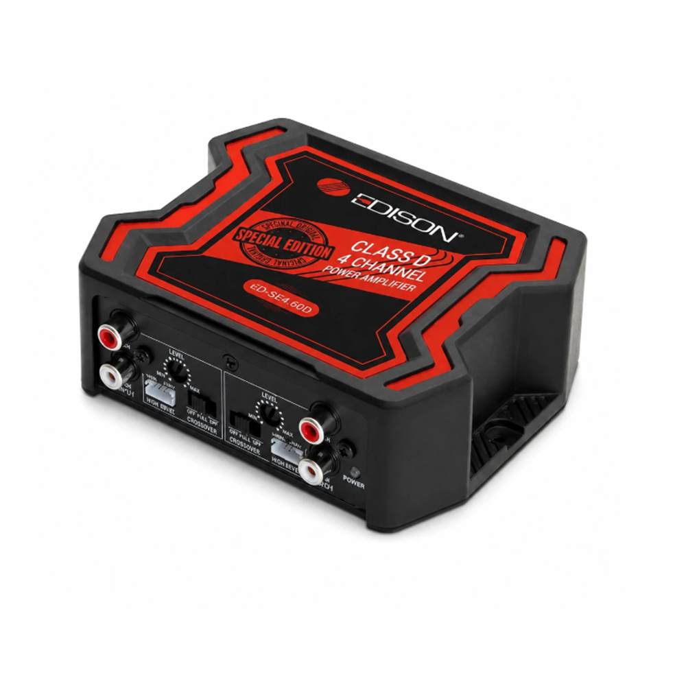 Edison ED-SE4.60D 4 Kanal 4x60 RMS Mini Class D Oto Amfi