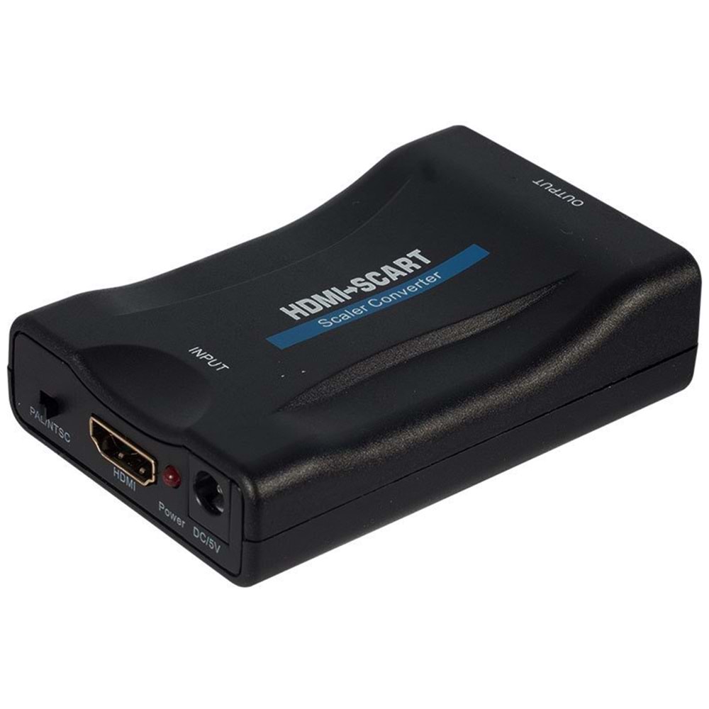 Powermaster Pm-18587 Hdmi To Scart Aktif Çevirici Dönüştürücü Adaptör Pal/ntsc 90x60x20mm