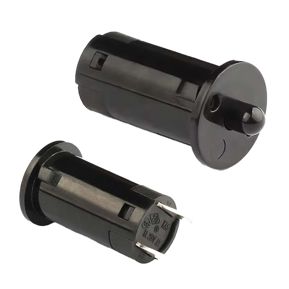 IC-187A Kapak Switch 12mm (Ters) Normalde Kapalı Kontak Siyah