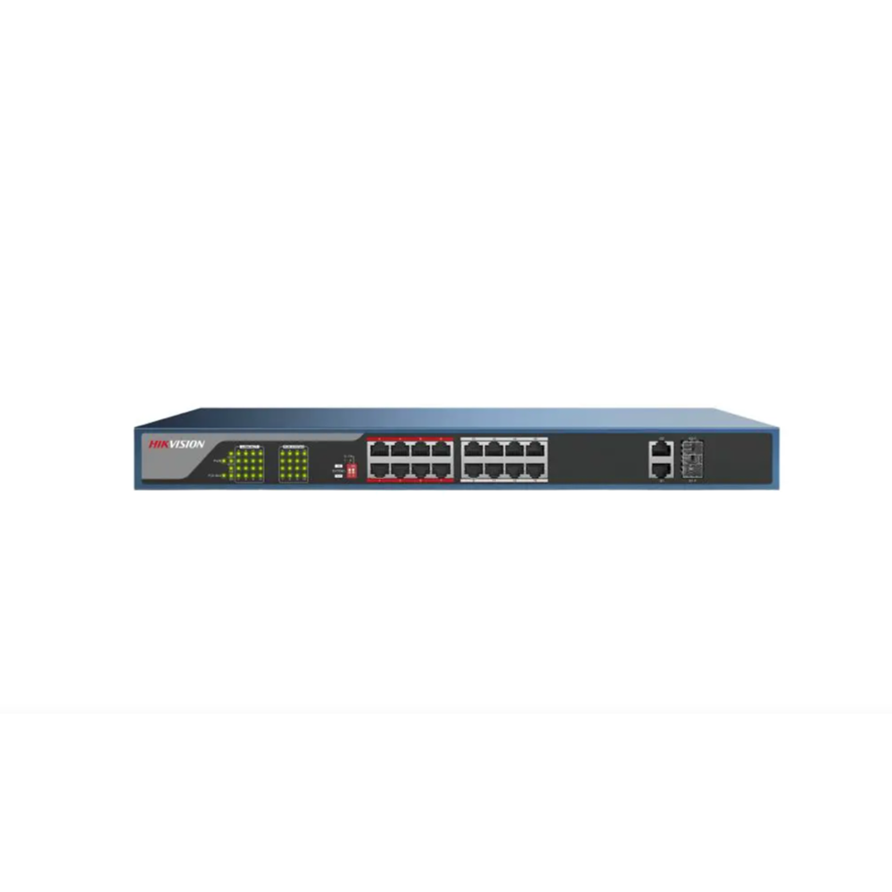 Hikvision DS-3E0318P-E 16 Port 10/100 Rack Mount Poe Switch