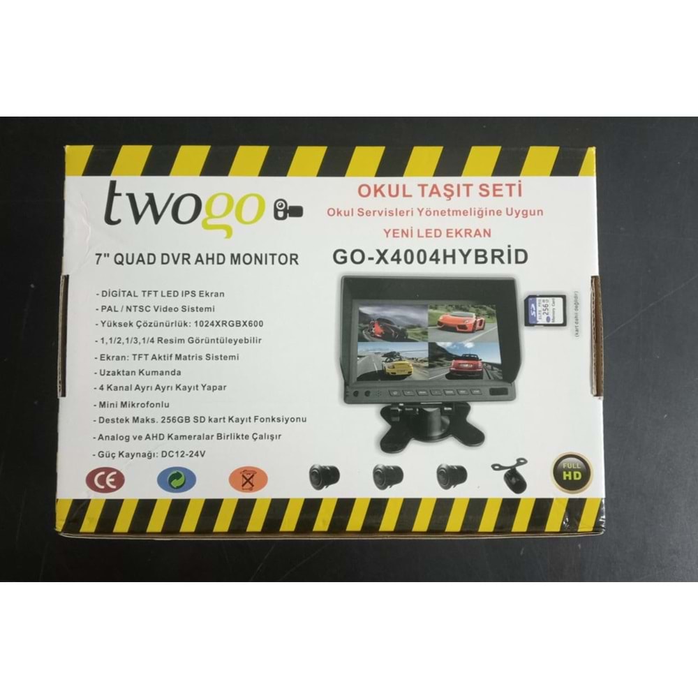 Twogo GO-X4004 Hybrid Araç İçi Monitör