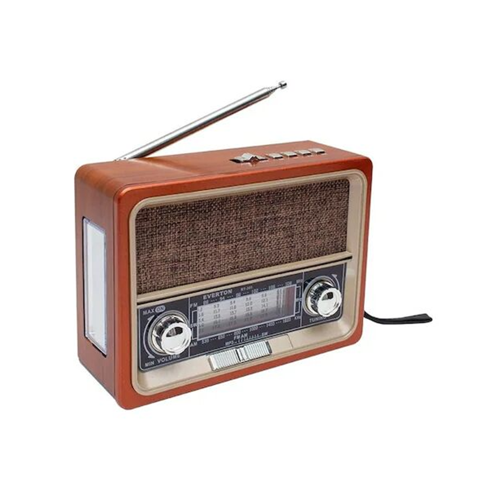 Everton RT-333 Klasik Retro Solar Enerjili , Nostalji Bluetooth/USB/Sd/ Radyo Mp3 Player Müzik Kutusu