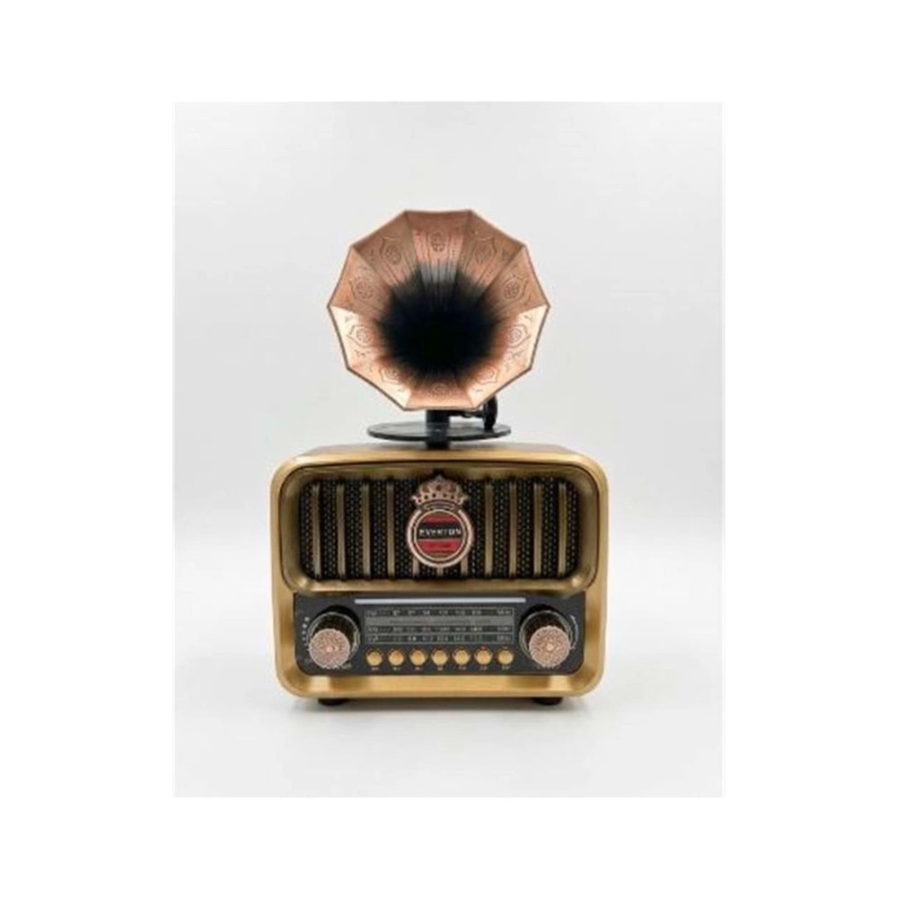Everton RT-606 Gramofonlu Şarjlı Bluetooth-USB-SD-FM Nostaljik Radyo