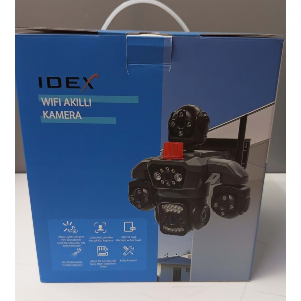 Idex ID-101 4 Lensli Işıklı WiFi Ptz Kamera