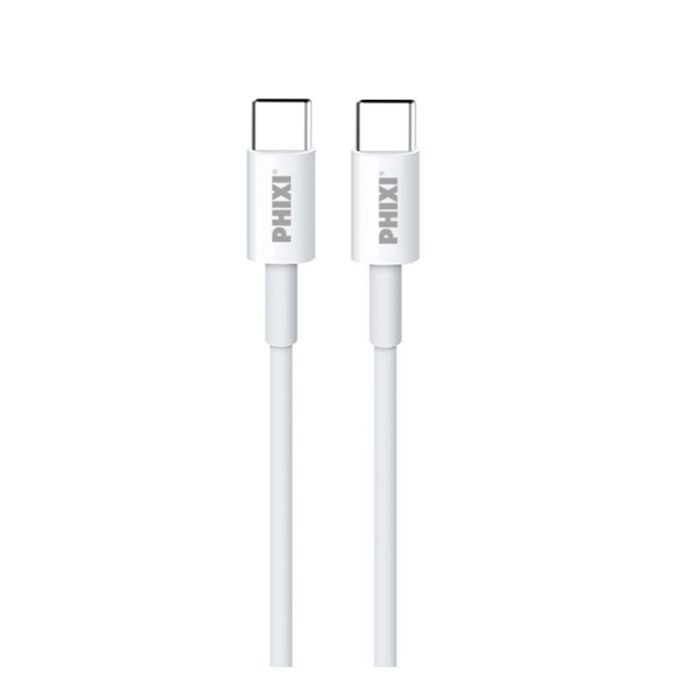 Phixi Basic CB412T Type-C to Type-C USB Şarj Kablosu