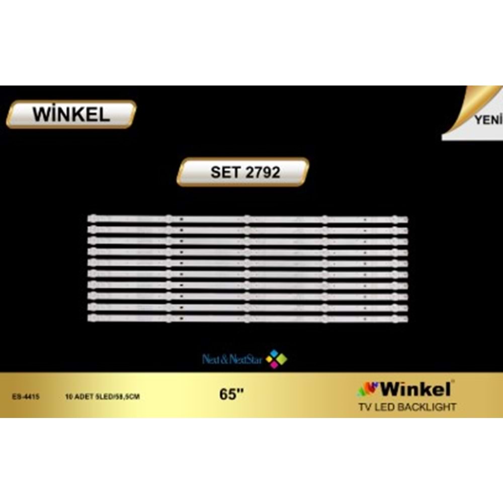 Winkel SET-2792 Next Tv Led Takımı 10 Parça