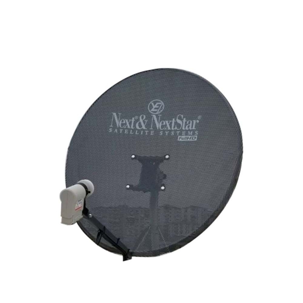 Next YE-8007-S Siyah Delikli 80cm 0.60mm 3 Kollu Ofset Çanak Anten