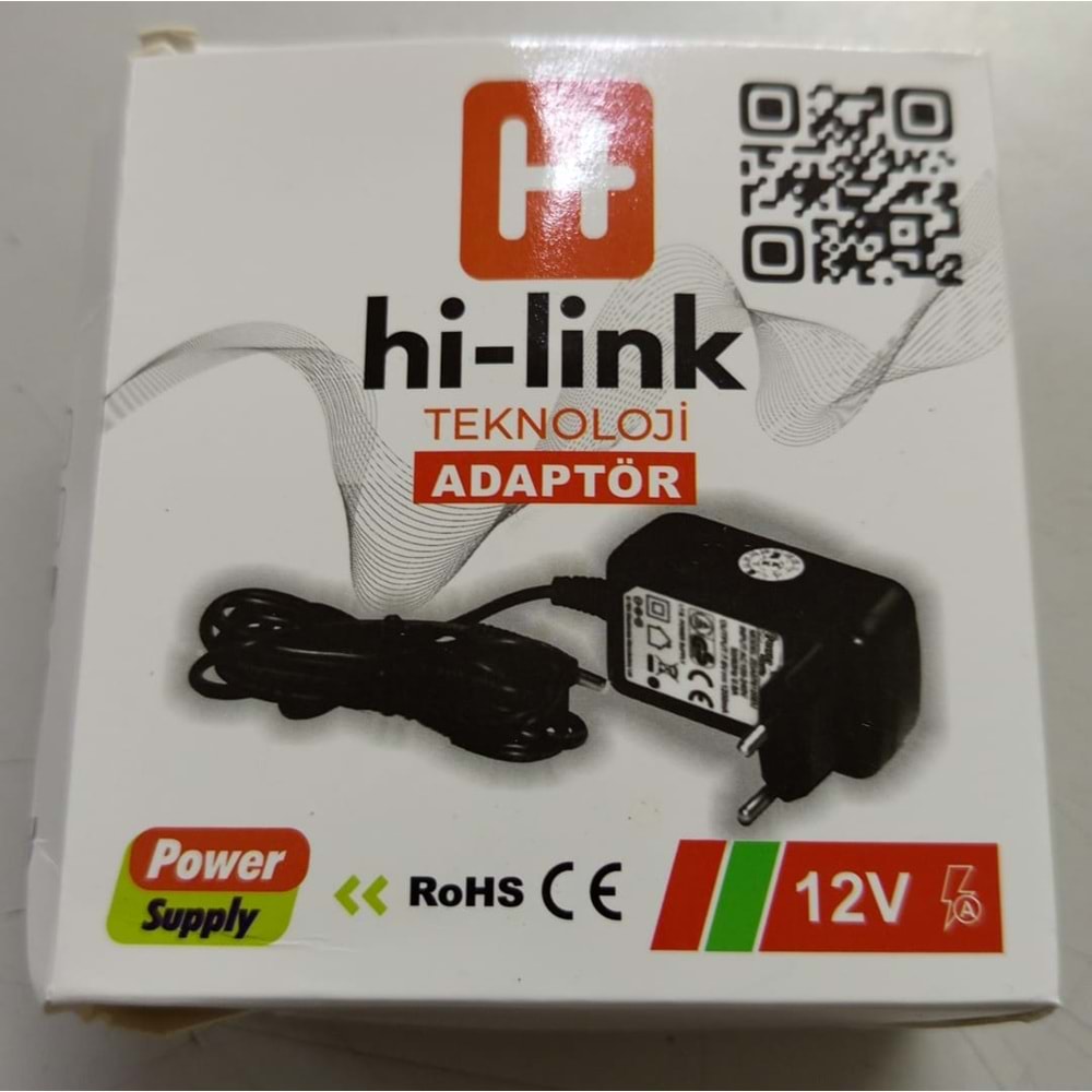 Hi-Link 12 Volt 2 Amper 5.5mm x 2.5mm Adaptör