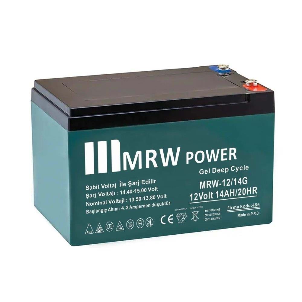 Mrw Power MRW-12/14G 12V 14A Bakımsız Jel Akü