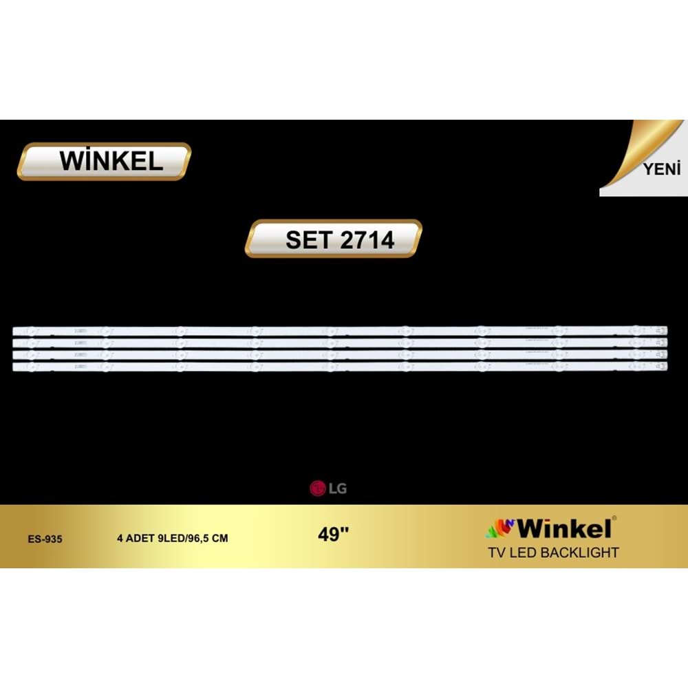 Winkel Set-2714 LG Tv D Led Takımı 4 Parça