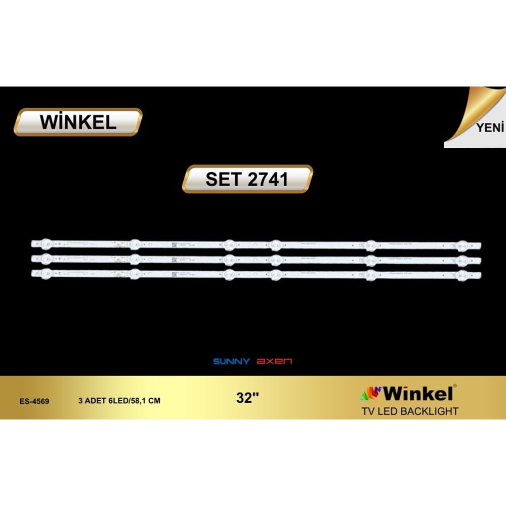 Winkel Set-2741 Sunny Tv D Led Takımı 3 Parça