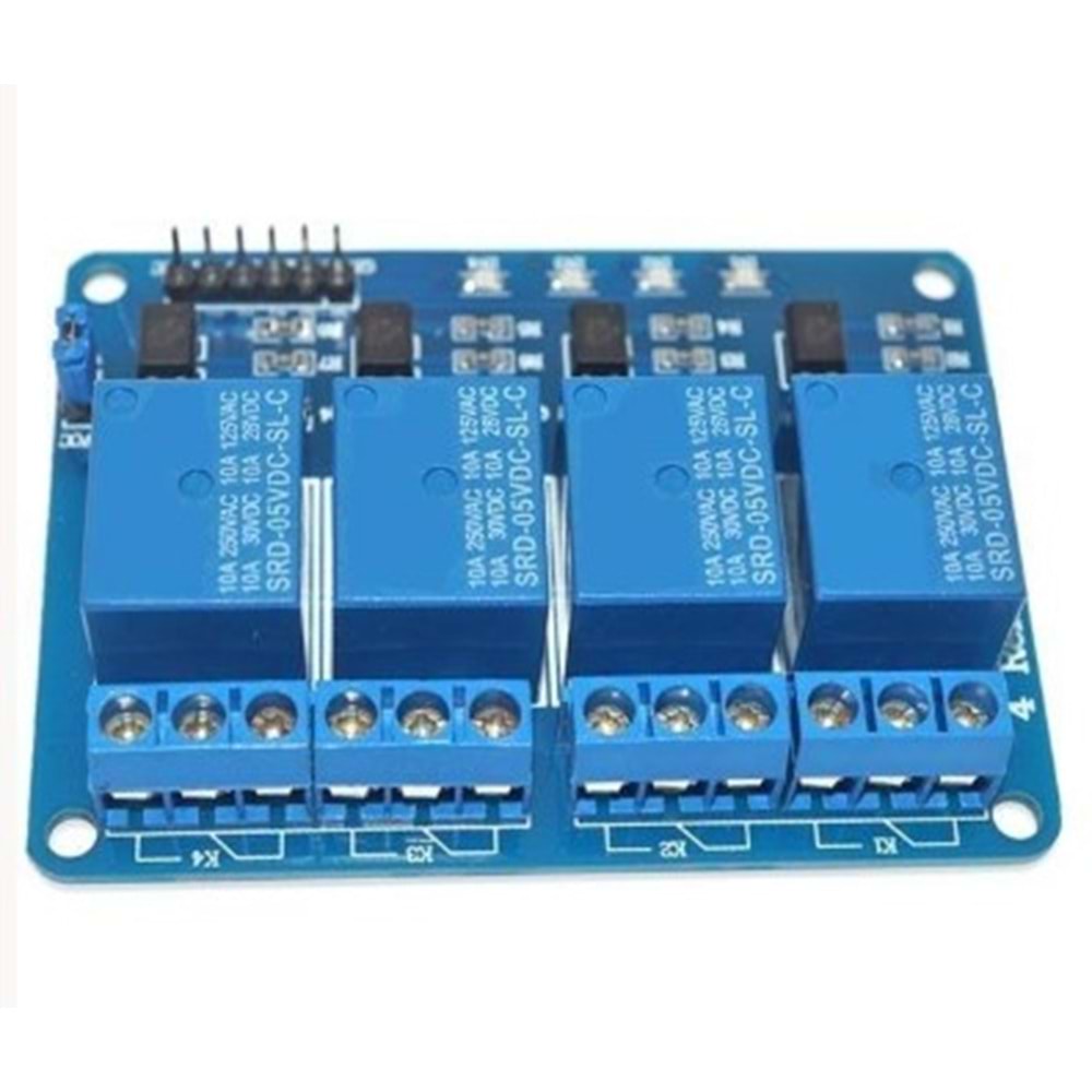 Arduino RC-10108 24 Volt 4 Kanal Optolu Röle Modülü