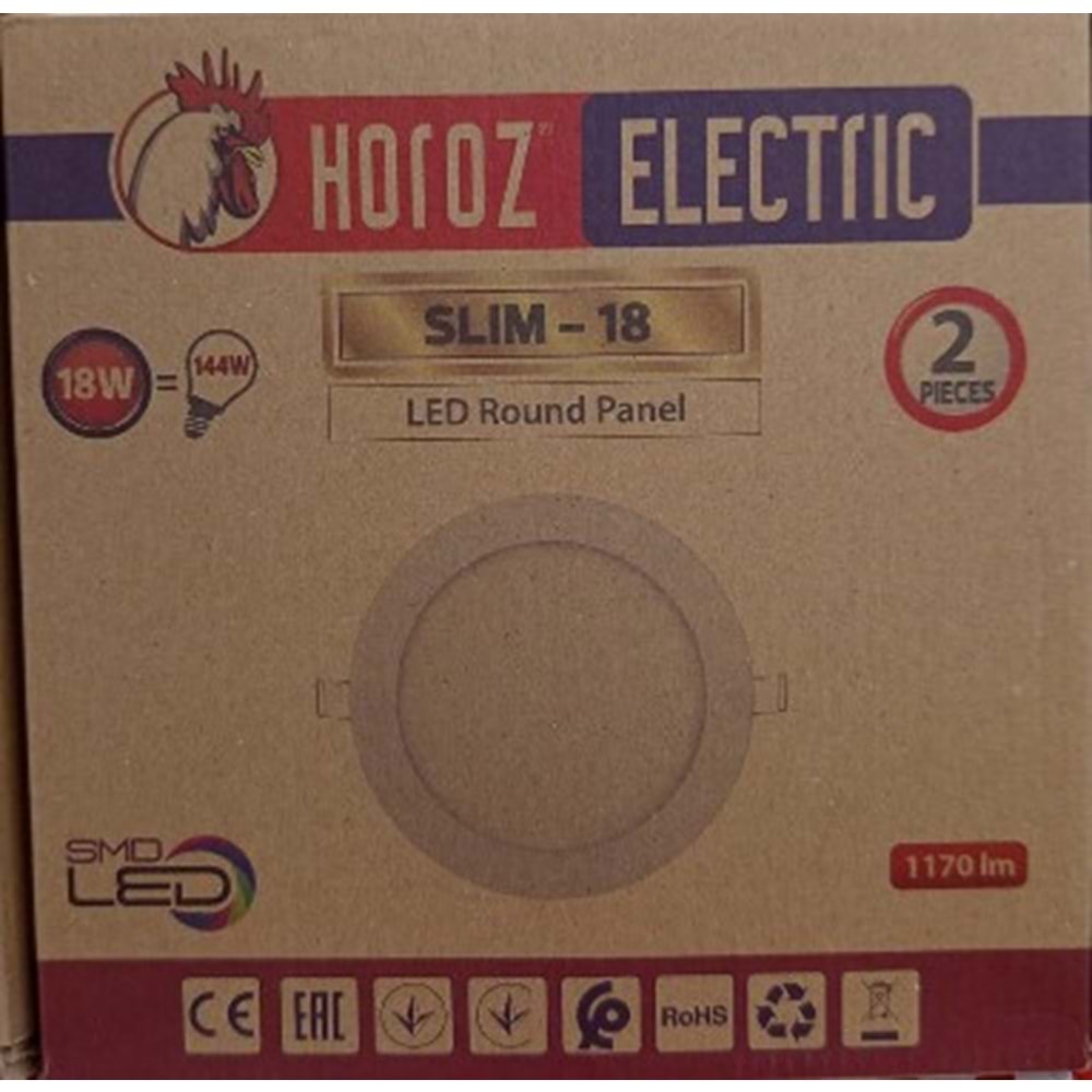 Horoz 0018 Beyaz 18 Watt Sıva Altı Spod Led
