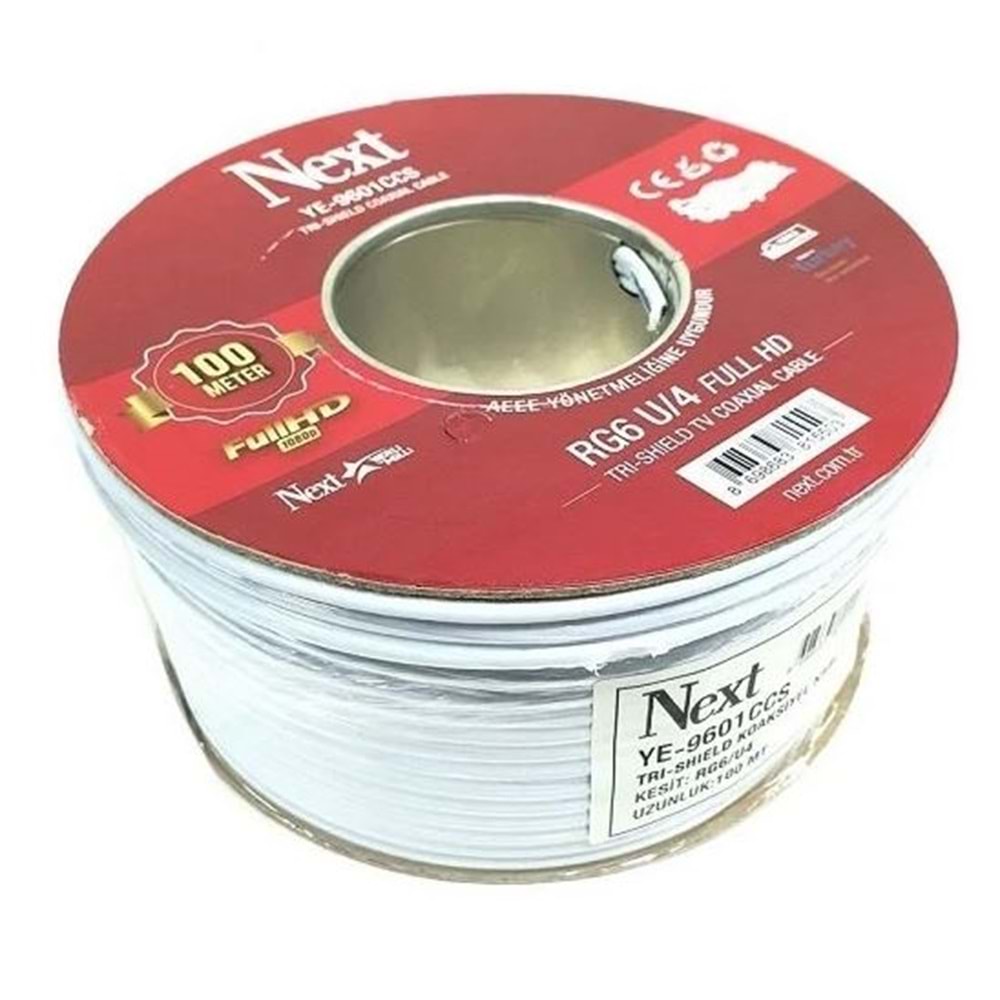 Next YE-9601AL RG6 U6 Kablo CCS Uydu Kablo - Metre