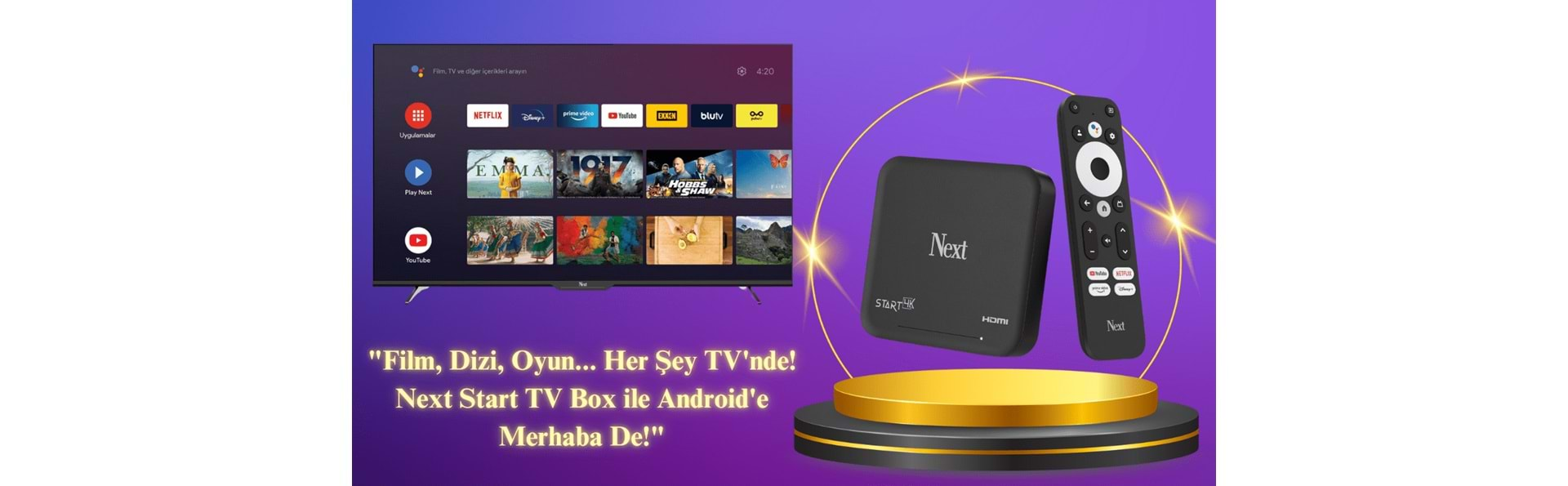 ANROİD TV BOX 4K