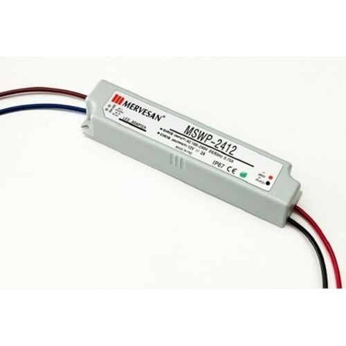 Mervesan MT-WP-24-12 12 Volt 2 Amper IP67 Adaptör