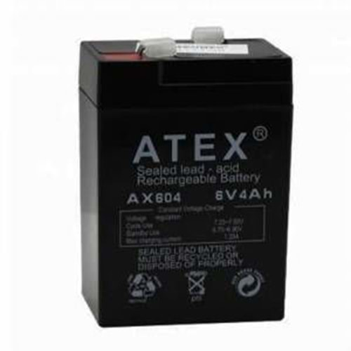 Atex 6 Volt 4 Amper Kuru Akü