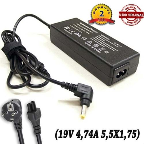 Compaxe CLA-446 Acer 19 Volt 4.74 Amper 5.5mm x 1.7mm Notebook Adaptör