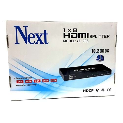 Next YE-208 1x8 Hdmı Splitter