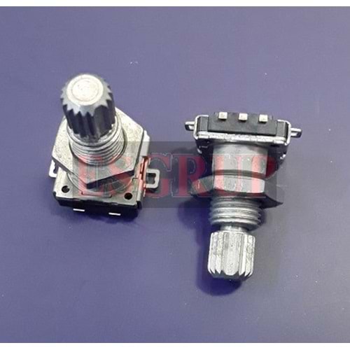 Powermaster 10795 Oto Potans Siyah Basmalı Kısa Plastik Kafa Yarım Ay