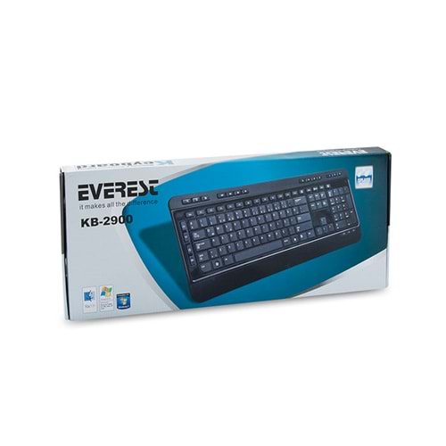 Everest KB-2900 Siyah USB Q Multimedia Klavye