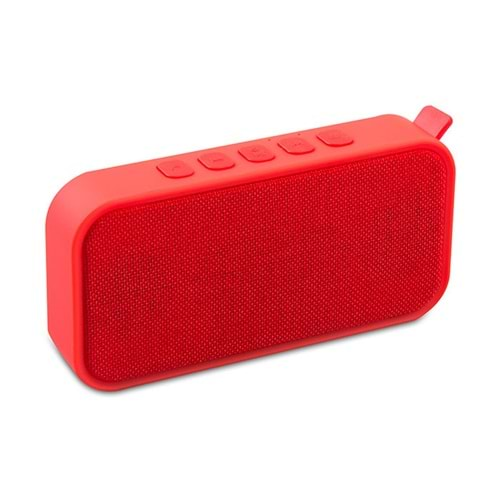 Mikado MD-55BT Kırmızı Speaker FM Destekli Bluetooth