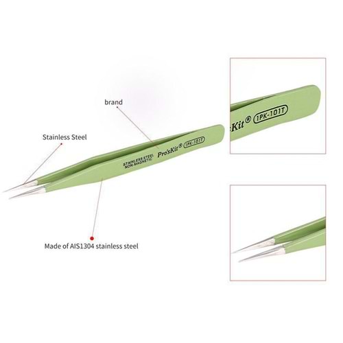 Proskit 1PK-101T İnce Uçlu Antistatik Cımbız