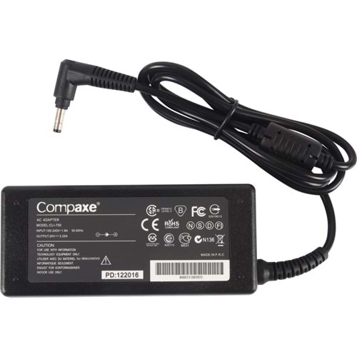 Compaxe CLI-700 20 Volt 3.25 Amper 4.0mm x 1.7 Notebook Adaptör