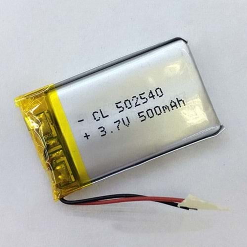 Lipo 502540 3.7 Volt 500 mAh Lityum Polimer Pil