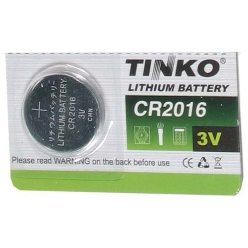 Tinko CR-2016 3 Volt Para Pil