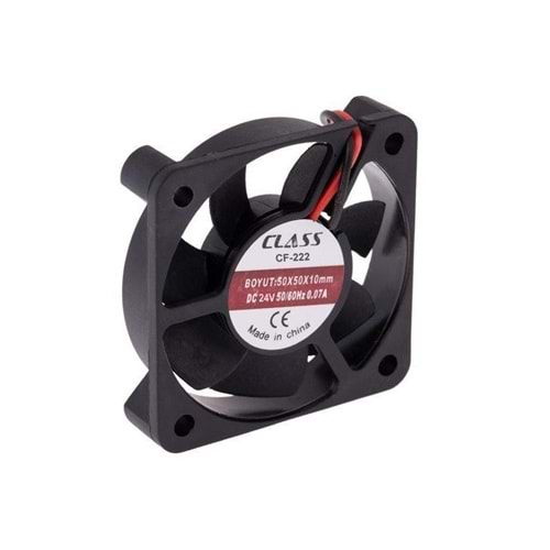 Class CF-222 50X50X10 DC 24 Volt 2 Pin 50/60 Hz 0.08A Fan